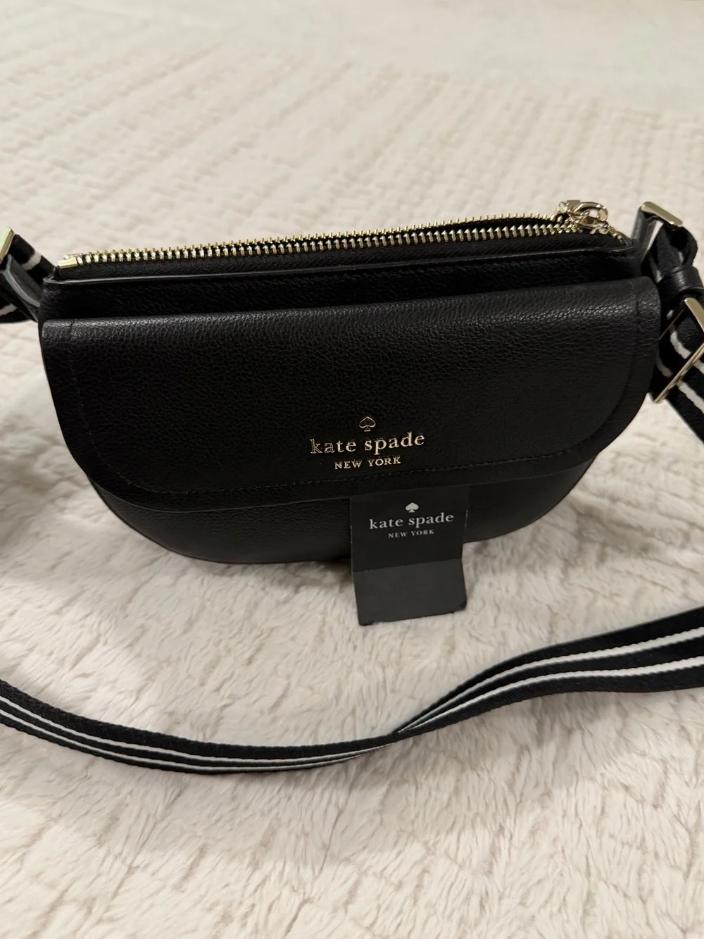 Kate Spade ♠️ New York “ROSIE” with striped adjustable strap.